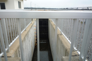 揚水機場の取水口